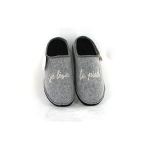  CALOU MESSAGE JE LEVE LE PIED:Textile/Gris