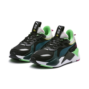 puma rs x femme noir vert