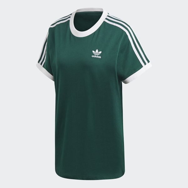 Adidas textile tee shirt 3 stripes tee cgreen dv2590 vertA180901_3
