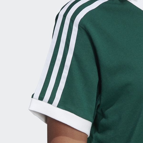 Adidas textile tee shirt 3 stripes tee cgreen dv2590 vertA180901_5