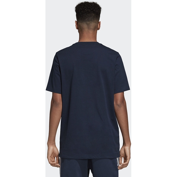 Adidas textile tee shirt outline tee bleuA190501_5