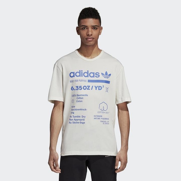 Adidas textile tee shirt kaval grp tee bleuA190702_3
