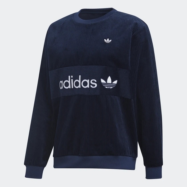 Adidas textile sweat cord sweatshirt ec9317 bleu