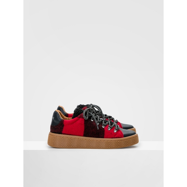 No name lacets ginger sneaker rouge
