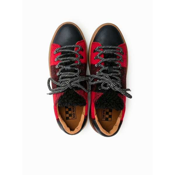 No name lacets ginger sneaker rougeC204001_5