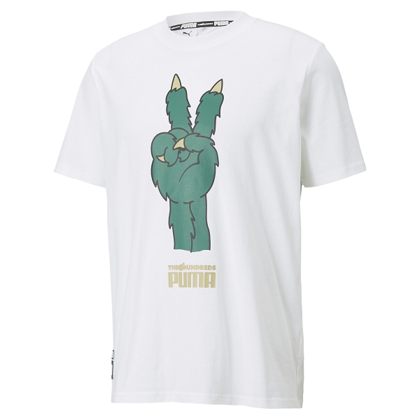 Puma  textile tee shirt puma x th tee 598314 02 blanc