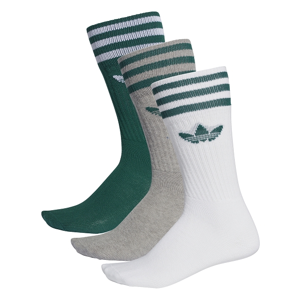 Adidas textile famille solid crew sock dy0384 vert
