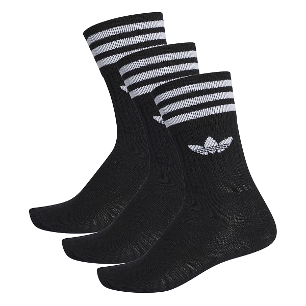 Adidas textile famille solid crew sock s21490 noir