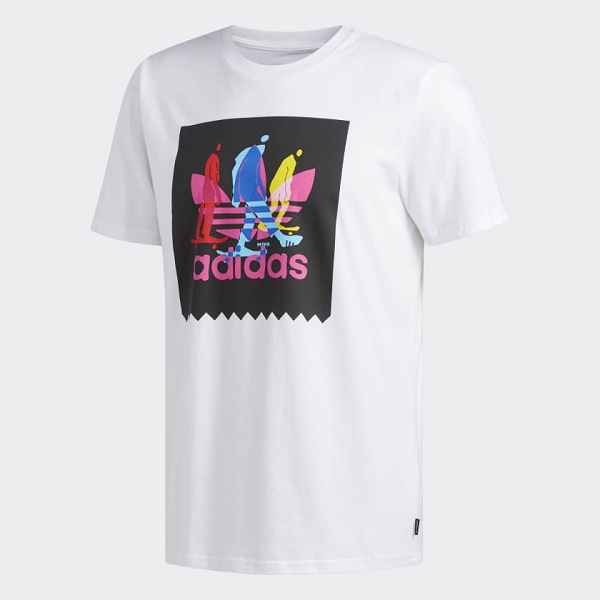 Adidas textile tee shirt caruthers bb t du8355 blanc