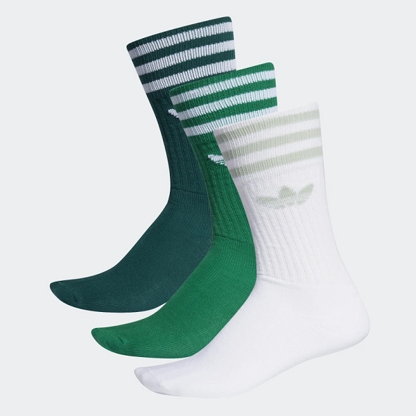 Adidas textile famille solid crew sock ed9362 vert