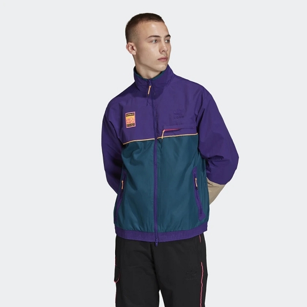 Adidas textile sweat track top violetD050502_3