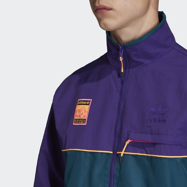 Adidas textile sweat track top violetD050502_5