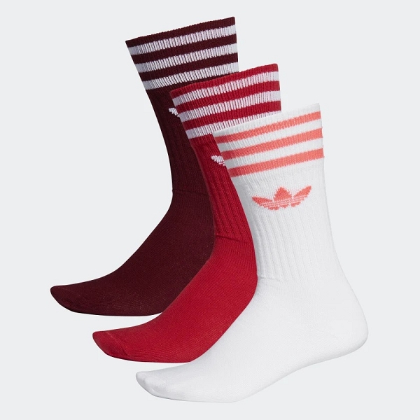 Adidas textile famille solid crew sock ed9360 bordeaux