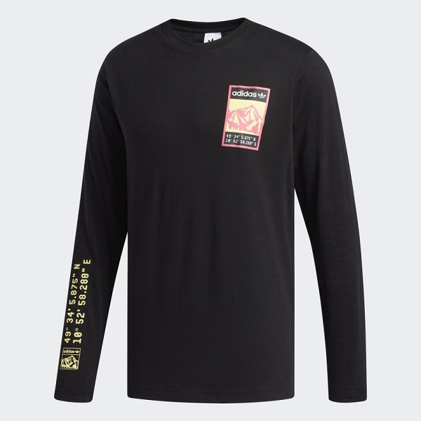 Adidas textile tee shirt longsleeve fr0586 noir