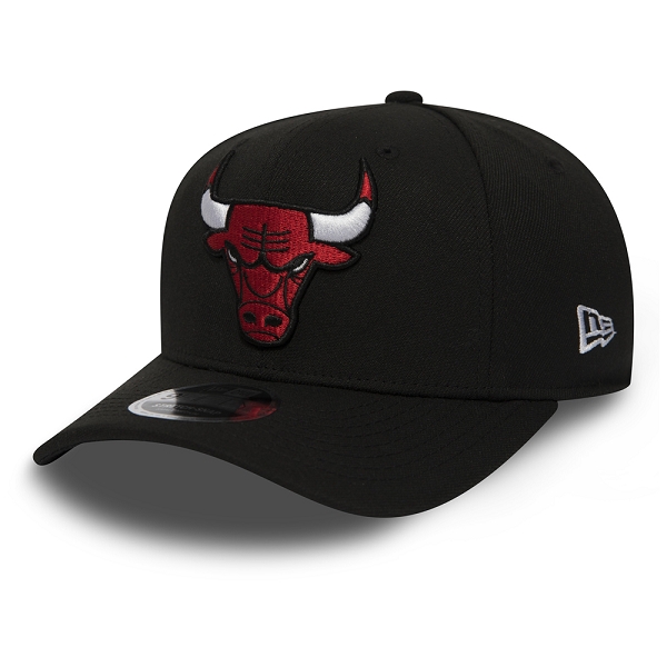 New era casquette stretch snap bulls noir