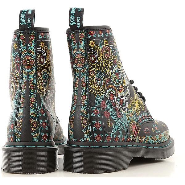 Doc martens bottines 1460 skull blackhand multicoloreE035801_4