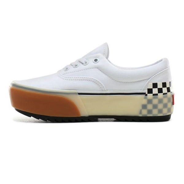 Vans sneakers era stacked white checkerboard blancE037101_3