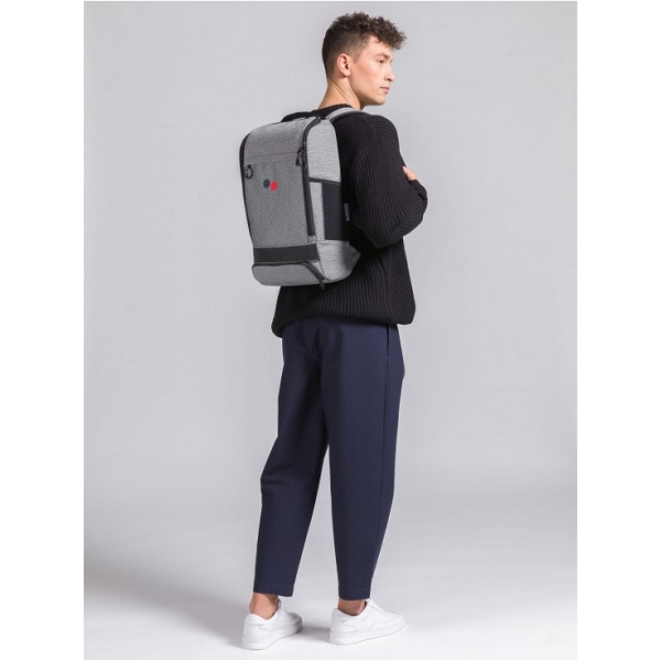 Pinqponq sac-a-dos cubik medium backpack vivid monochrome grisE041301_5