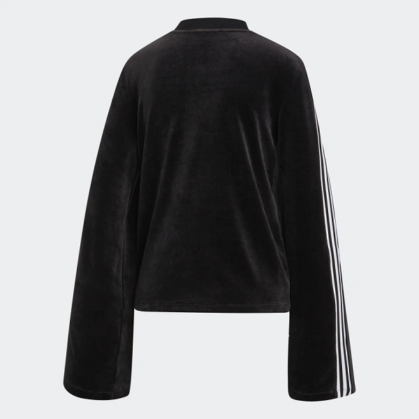Adidas textile sweat velvet sweater black ed4752 noirE050001_2