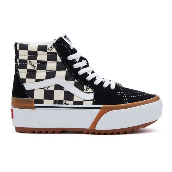 Vans sneakers sk8 hi stacked checkerboard vnoa4btwvlv1 blanc