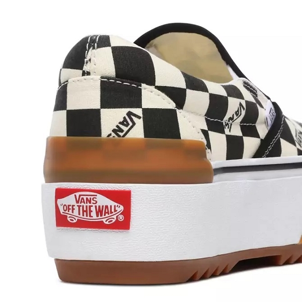 Vans sneakers classic slip on stacked checkerboard vno4tzvvlv1 blancE072401_3