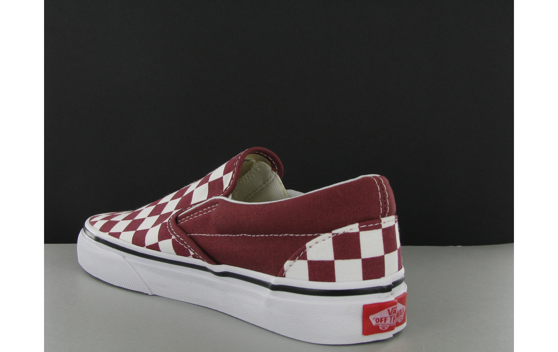 slip on vans bordeaux