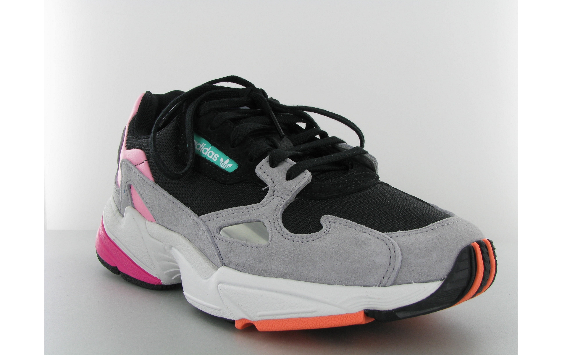 adidas falcon rose noir gris