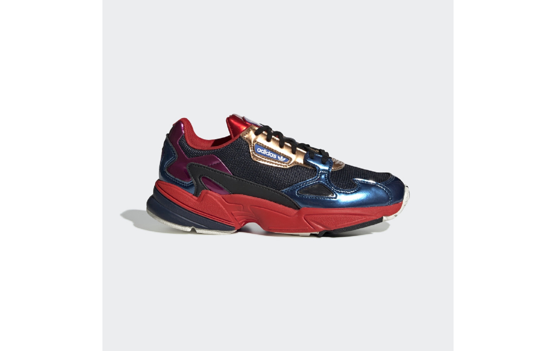 adidas falcon rouge et bleu