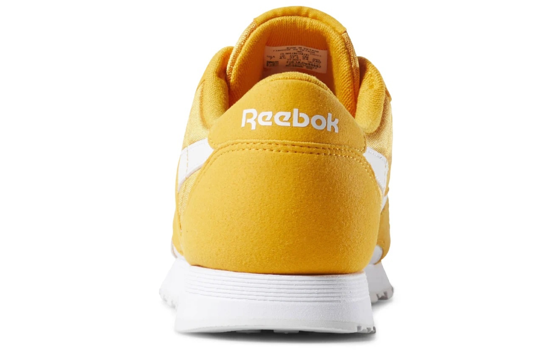 reebok classic nylon jaune femme